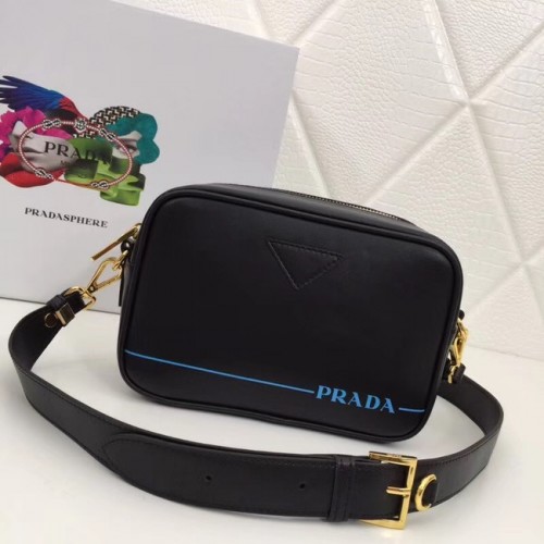 Prada Borsa a tracolla in pelle 1BH093 nera