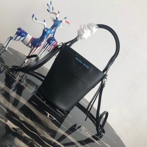 Prada Margit borsa a spalla in pelle 1BE015 Nera