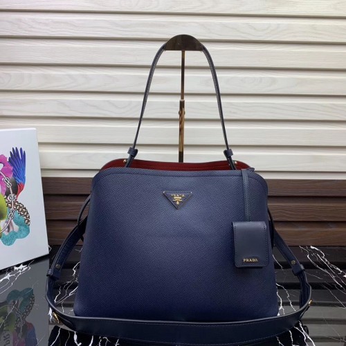 Borsa a mano Prada Matinee 1BA249 Blu