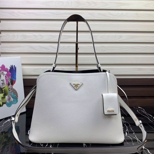 Borsa a mano Prada Matinee 1BA249 Bianca