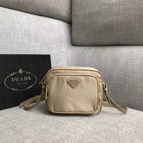 Prada Borsa a tracolla in nylon 82022 albicocca