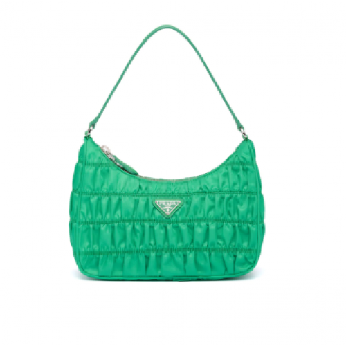 Mini borsa Prada in Nylon e pelle Saffiano 1NE204 verde