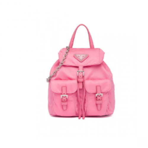 Prada Mini zaino in nylon 1BH029 rosa