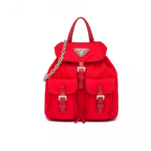 Mini zaino Prada in nylon 1BH029 rosso