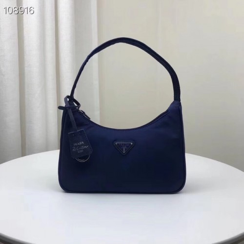 Borsa mini Prada Re-Edition 2000 in nylon 1NE515 blu