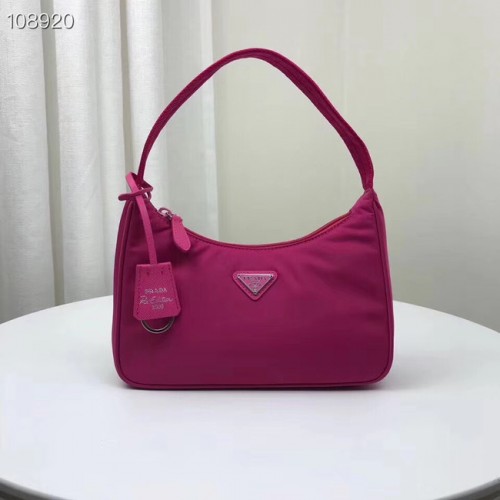 Mini borsa Prada Re-Edition 2000 in nylon 1NE515 rosa