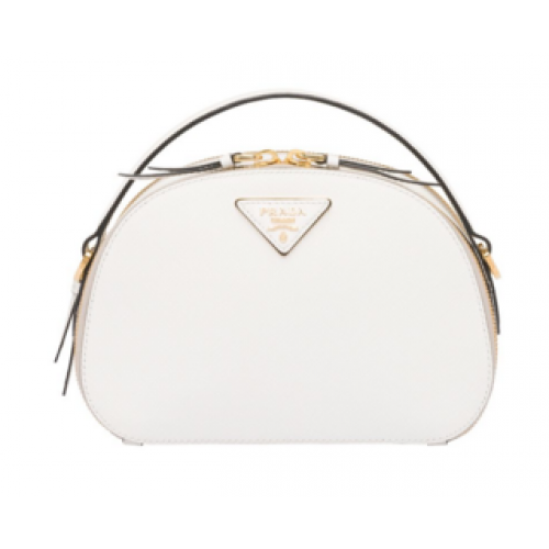 Borsa Prada Odette in pelle Saffiano 1BH123 bianca