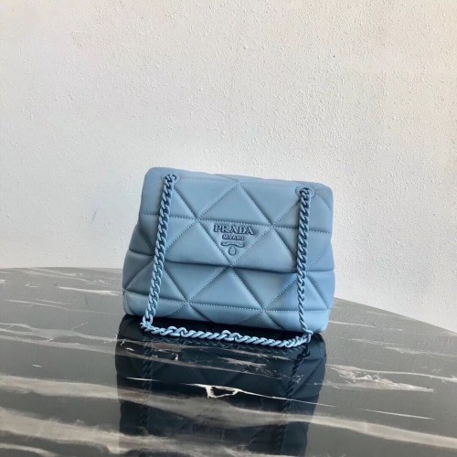 Borsa a tracolla piccola Prada Spectrum 1BD233 Blu