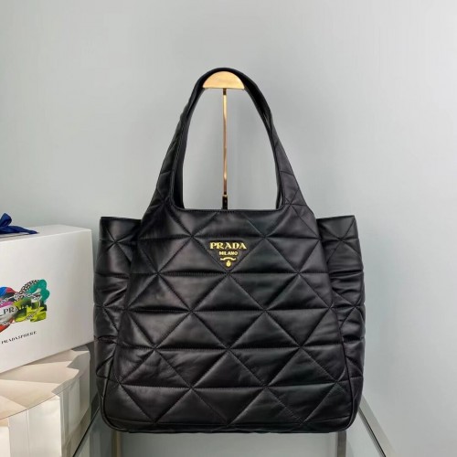 Prada Borsa shopping in nappa imbottita 1NG599 nera
