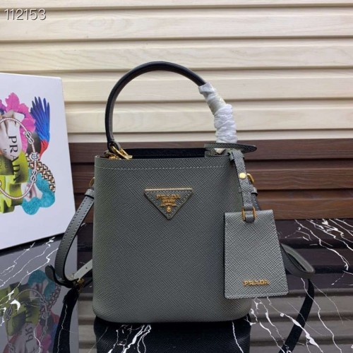 Borsa Prada Panier Piccola Originale Saffiano 1BA217 Grigia
