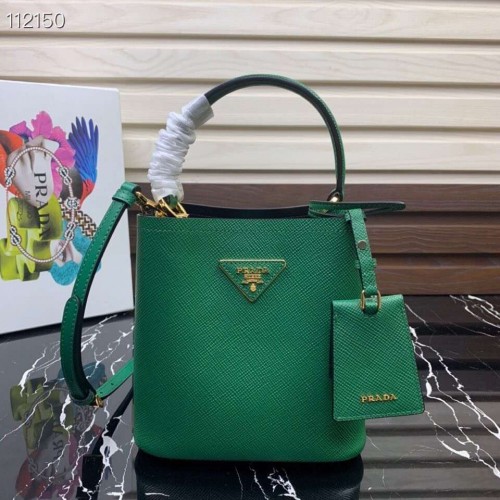Borsa Prada Panier Piccola Originale Saffiano 1BA217 Verde