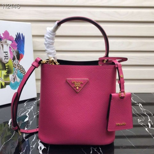 Borsa Prada Panier Piccola Originale Saffiano 1BA217 Rosa