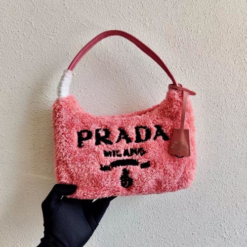 Prada Re-Edition 2000 mini borsa in spugna 1NE515 rosa