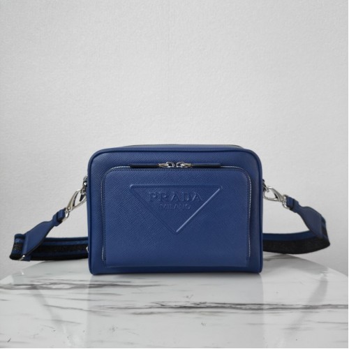 Borsa Prada Re-Edition 2005 in pelle Saffiano 2HD052 blu