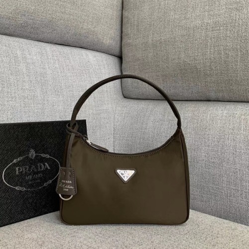 Prada Re-Edition Borsa tote in nylon 91204 Khaki