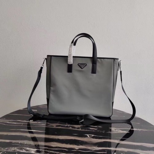 Borsa Prada Re-Edition in nylon 1BD071 2VG064 grigia