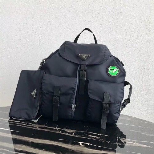 Zaino Prada Re-Nylon 1BZ811 nero&verde