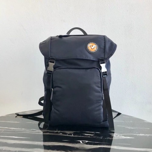 Zaino Prada Re-Nylon 2VZ135 nero&arancio