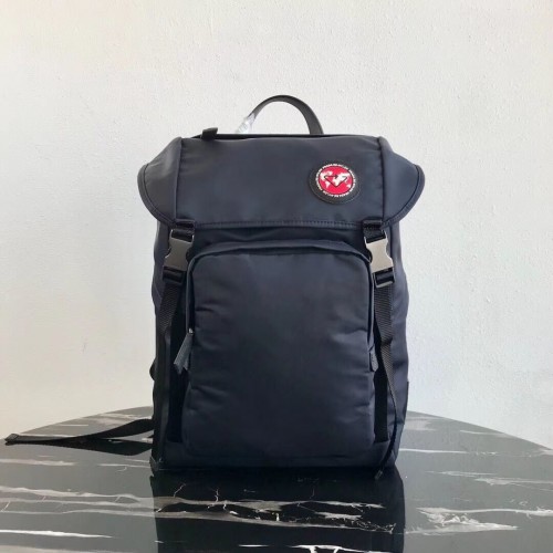 Zaino Prada Re-Nylon 2VZ135 nero&rosso