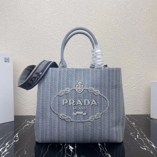 Prada BORSA SHOPPING 1AV332 blu