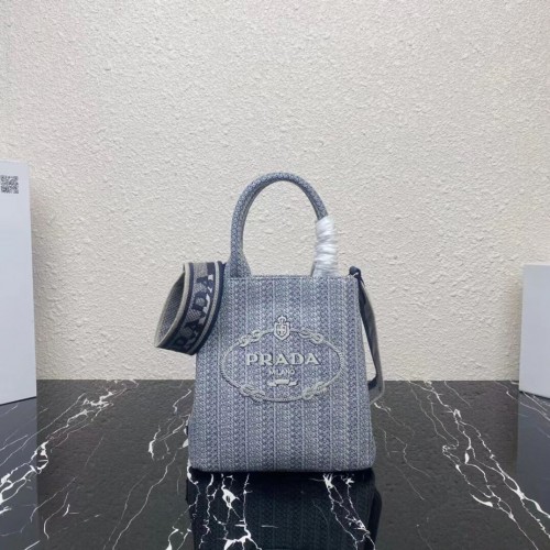 Prada BORSA SHOPPING PICCOLA 1AV333 Blu