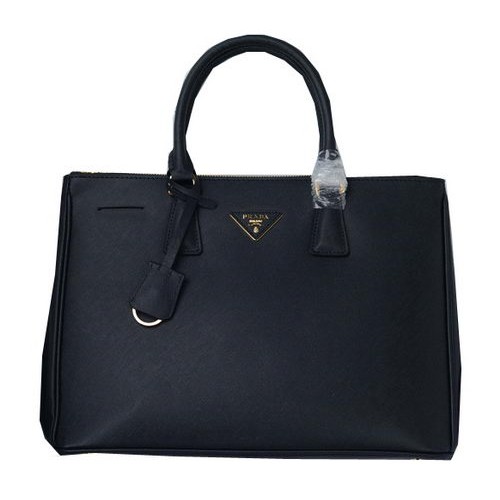 Borsa tote in pelle di vitello Saffiano Prada PBN1786 nera