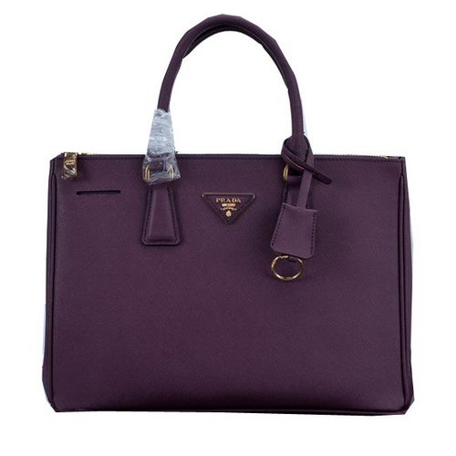 Prada Borsa tote in pelle di vitello Saffiano PBN2274 Viola