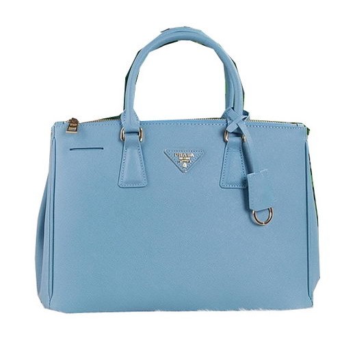 Prada Borsa tote in pelle di vitello Saffiano PBN2274 SkyBlue