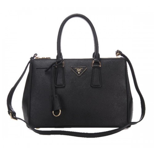 Borsa tote Prada in pelle Saffiano BN1801 nera