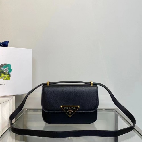 Prada Borsa a tracolla Identity in pelle Saffiano 1BN320 nera