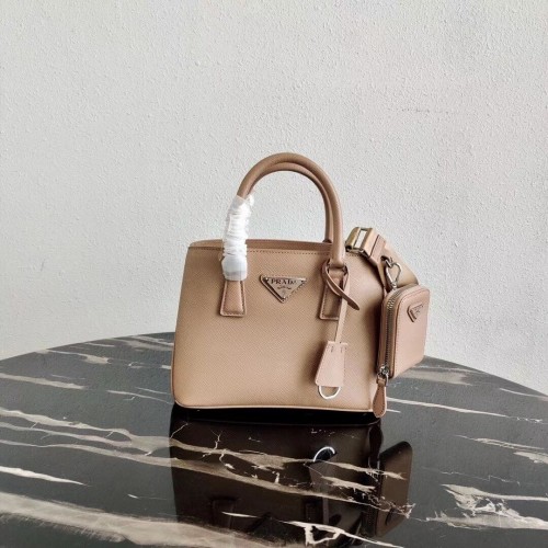 Mini borsa Prada in pelle Saffiano 1BA296 rosa