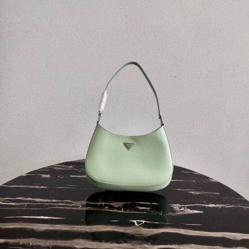 Borsa a spalla Prada in pelle Saffiano 2BC499 verde