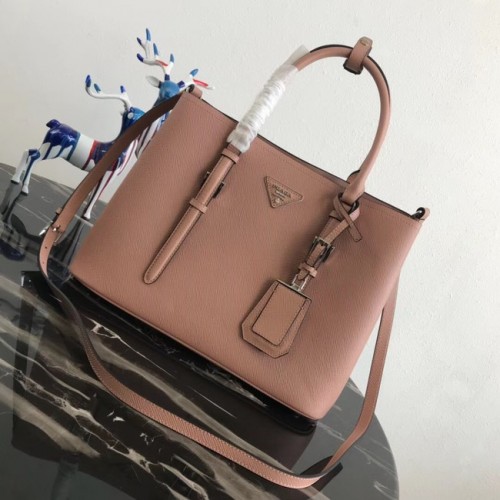 Prada Borsa tote in pelle originale Saffiano BN2838 rosa
