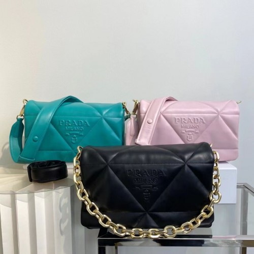 Borsa a tracolla imbottita Prada System Pelle di montone originale 1AD306