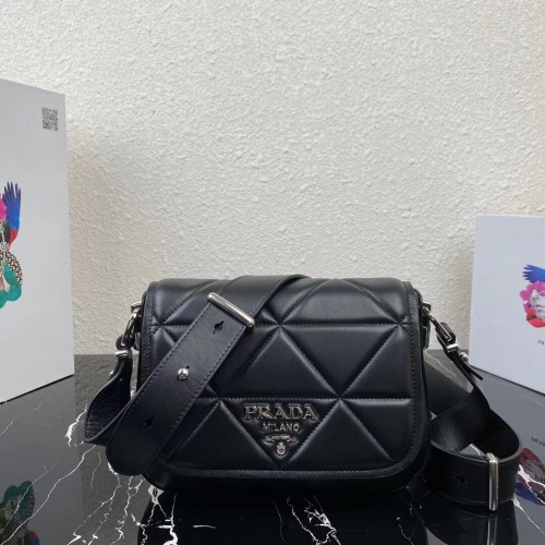 Borsa Prada System in nappa patchwork 1BG283 nera