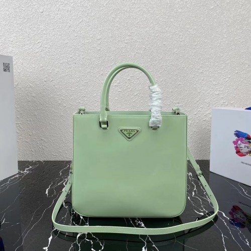 Borsa Prada in pelle spazzolata 1BA330 verde chiaro
