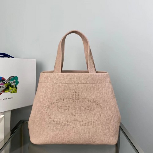 Borsa tote Prada in pelle 1AG833 rosa