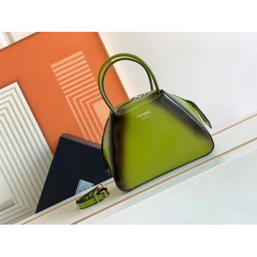 Borsa tote Prada in pelle 1BD663A verde