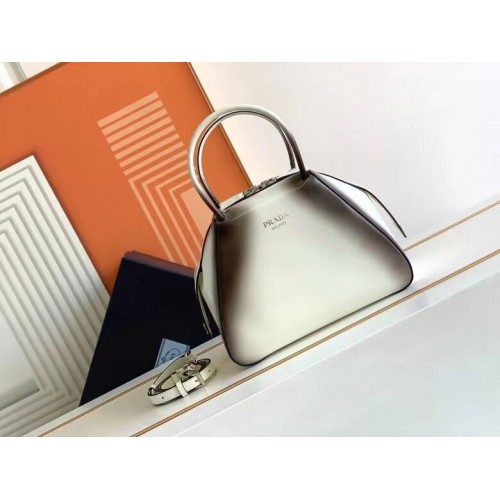 Borsa tote Prada in pelle 1BD663A bianca