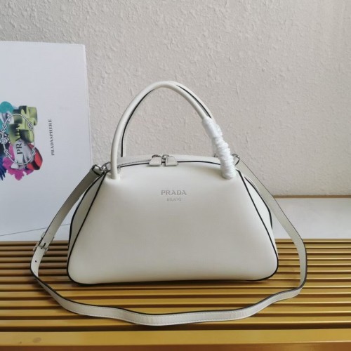 Borsa a mano Prada Supernova in pelle 1BD665 bianca
