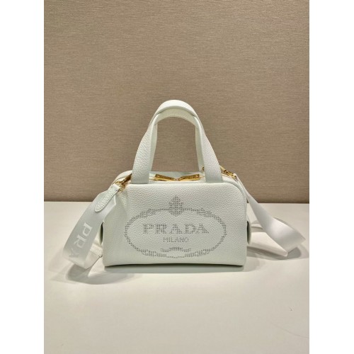 Borsa tote Prada in pelle 1DH770 bianca
