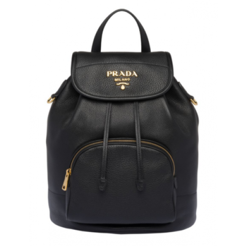 Prada originale Zaino in pelle 1BZ035 nero