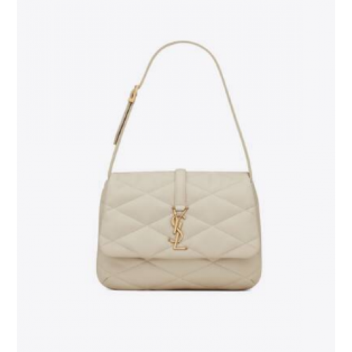 SAINT LAUREN BORSA HOBO LE 57 A SPALLA IN PELLE DI AGNELLO TRAPUNTATA 698567 ANTIQUE VINTAGE