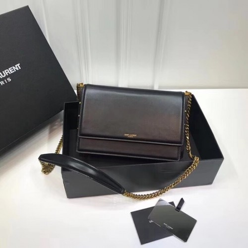 Borsa a spalla SAINT LAURENT Bellechasse in pelle 513667 nera