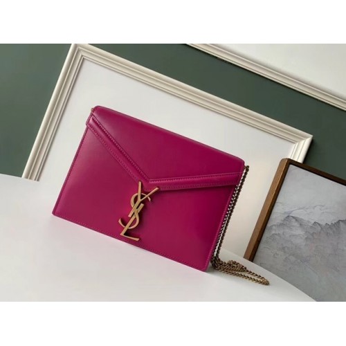 SAINT LAURENT Borsa a tracolla Cassandra in pelle 532750 rosa