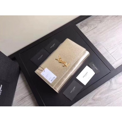 SAINT LAURENT Pochette Cassandre in pelle 57312 oro