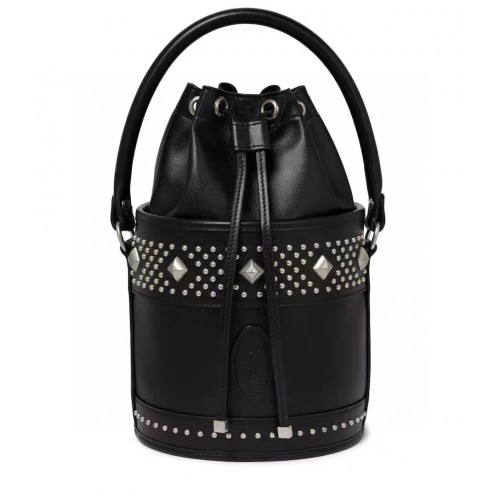SAINT LAURENT BORSA A SECCHIELLO LE MAILLON HOOK IN PELLE MORBIDA Y696333 nero