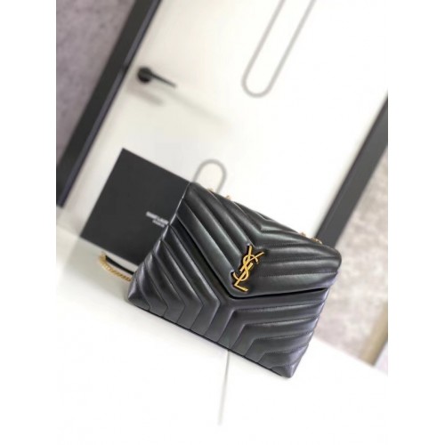 SAINT LAURENT LOULOU MEDIO IN PELLE MATELASSE 459749 nero