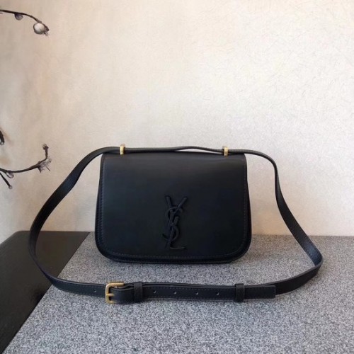 SAINT LAURENT Borsa a tracolla Monogram in pelle 512853 nera
