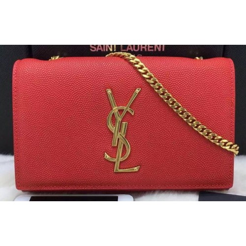 SAINT LAURENT Monogramme Borsa a tracolla a tracolla 311218 Rossa